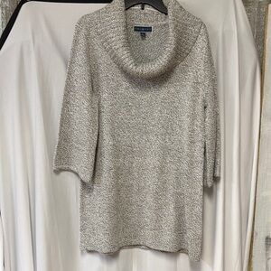 Karen Scott Heathered Cowl Neck Sweater